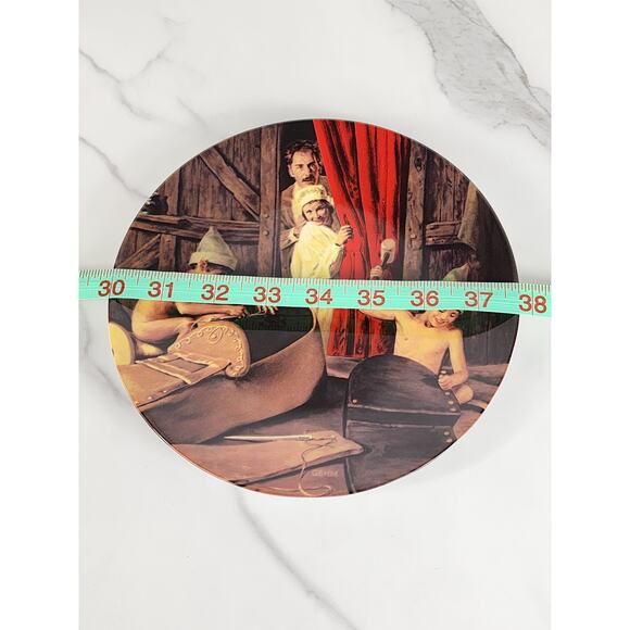 Grimm's Fairy Tales Elf Shoemaker Year 1983 Porcelain 7 3/4" Plate Wall Decor - Picture 14 of 14